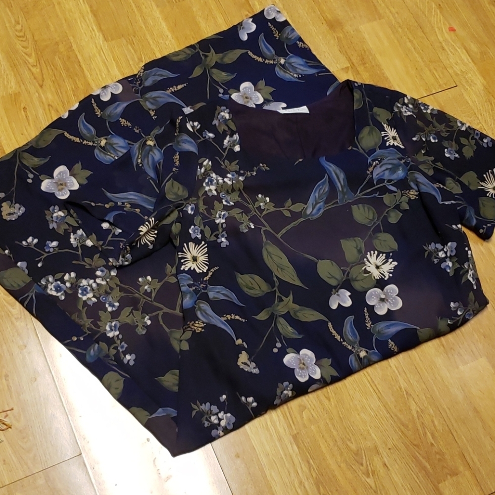 Vintage 90s floral modest maxi dress 18W